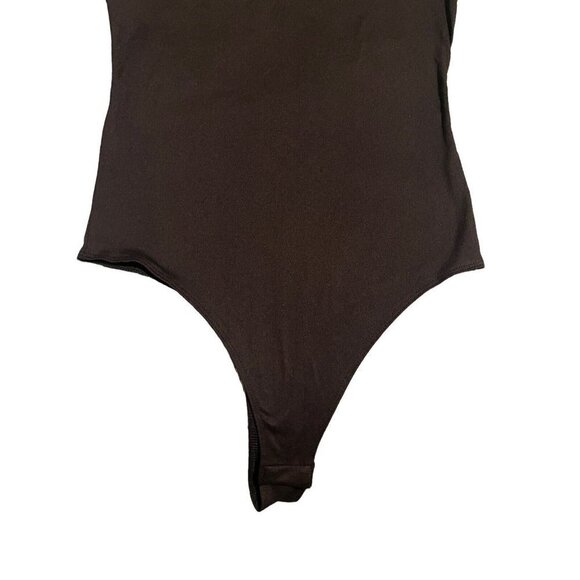 Popular21 Black Knit Bodysuit Top Medium - Picture 5 of 9